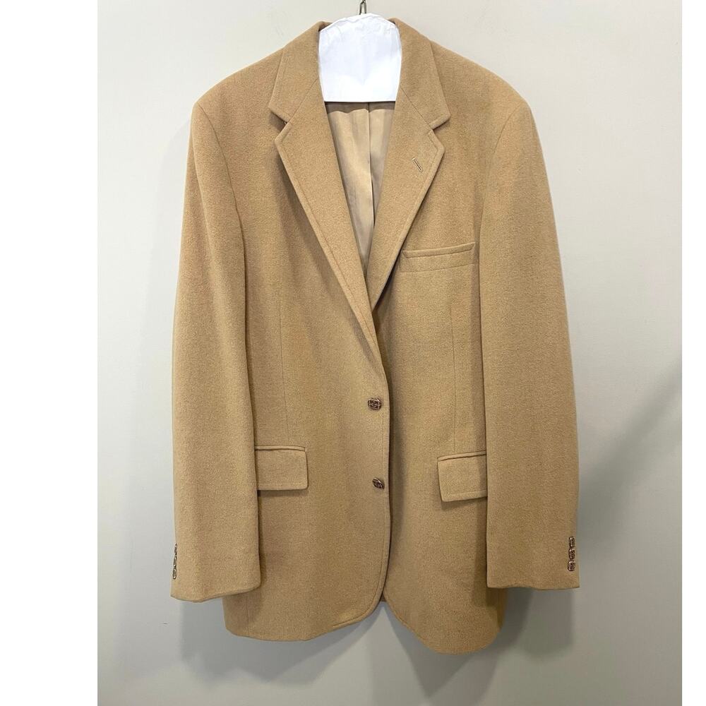 Vintage Strathmore Men’s 100 % Camel Hair Blazer Size 42L